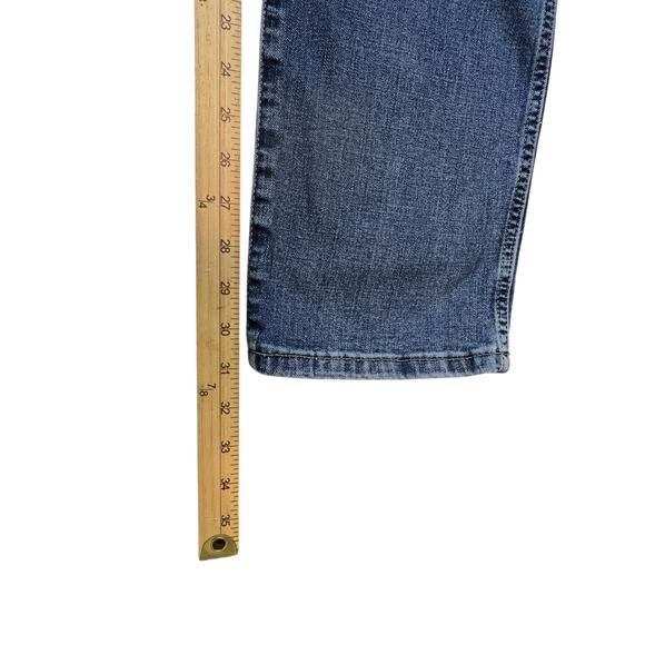 Wrangler Slim Straight Jeans Men’s 36x32 (36x31) Blue Denim - Picture 9 of 11